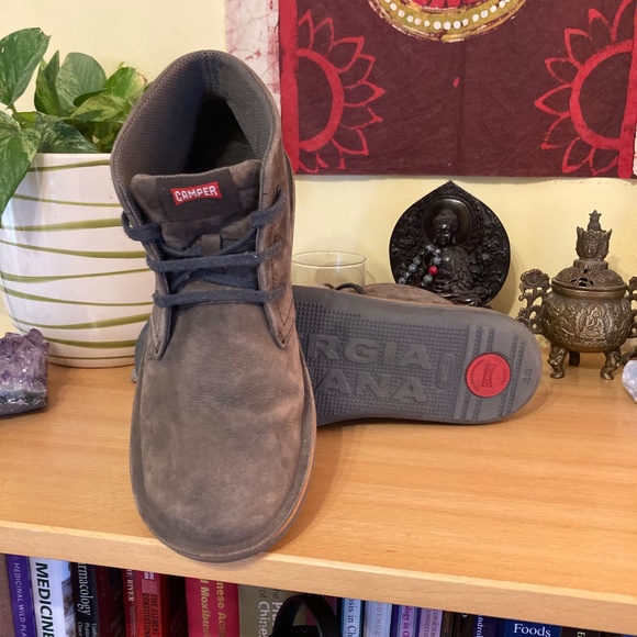 Camper Men\'s Beetle Gray Suede Chukka Ankle Boots Sz EU44 US 11 Lace Up GUC main image 9